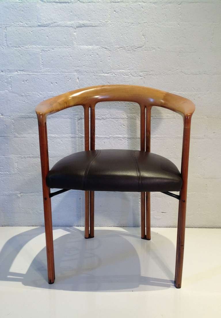 Mid-Century Modern Set of four  Ulna Chairs by Franco Poli