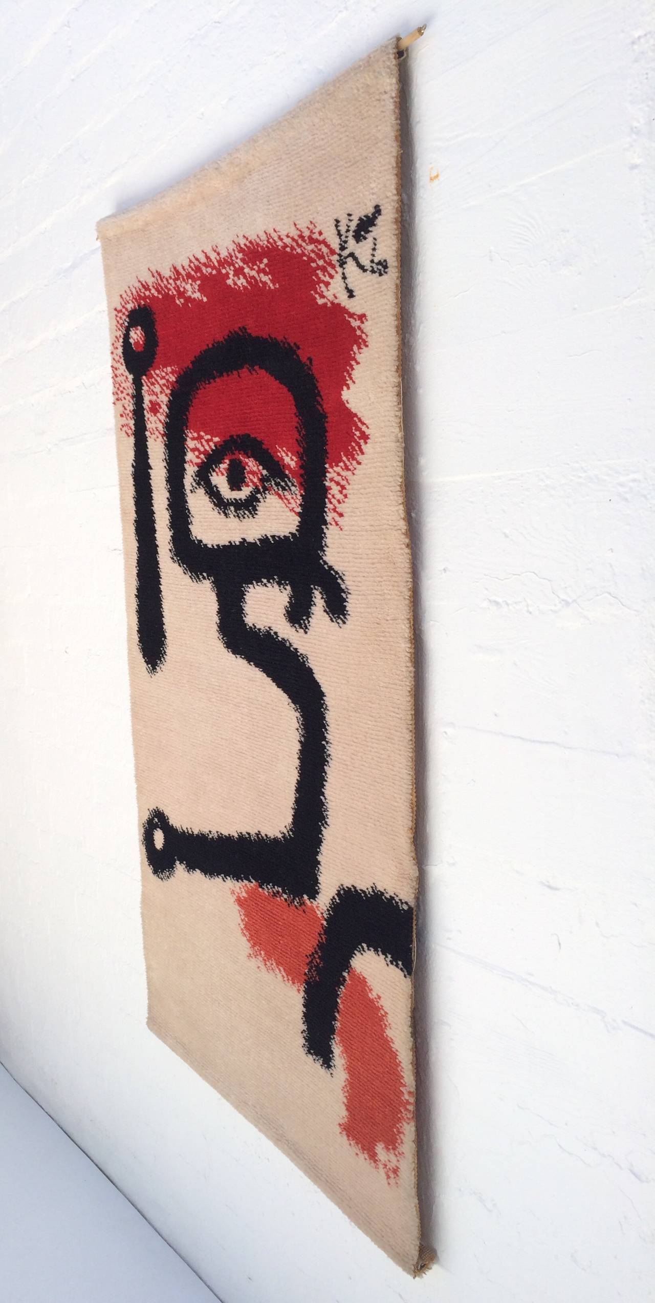 A 1970s hanging wool tapestry called 