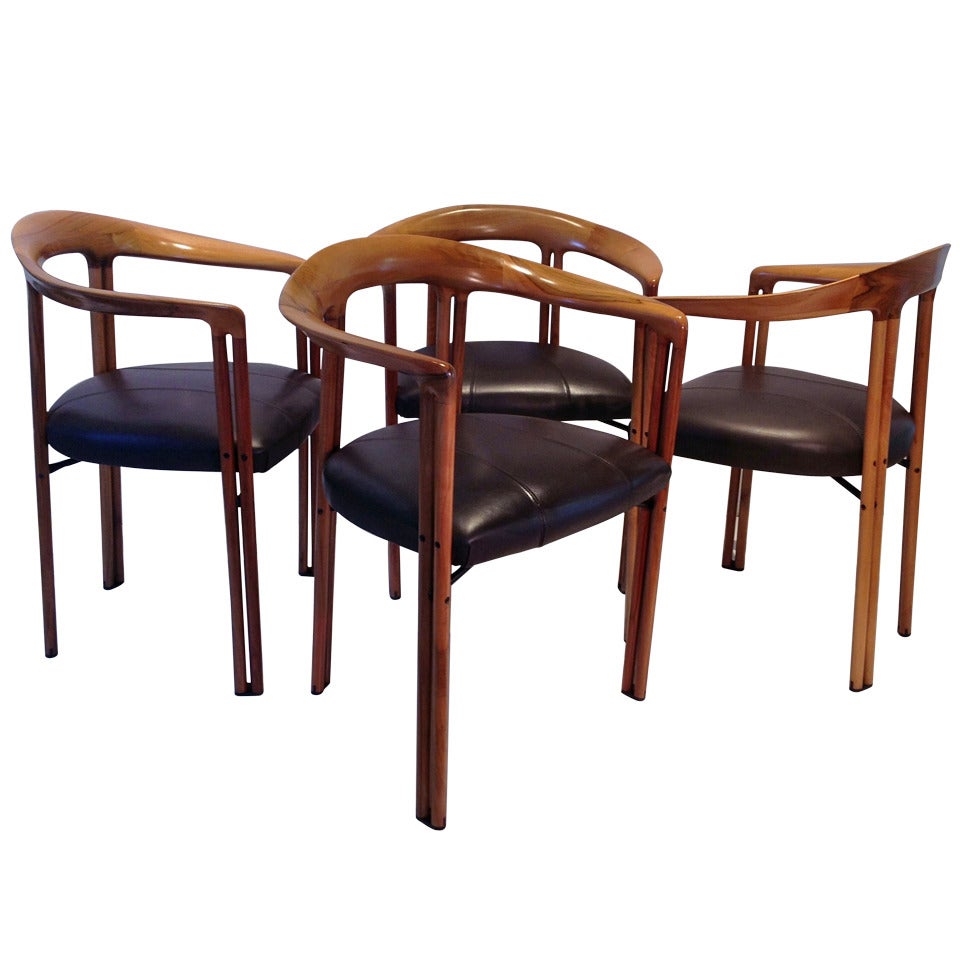 Set of four  Ulna Chairs by Franco Poli