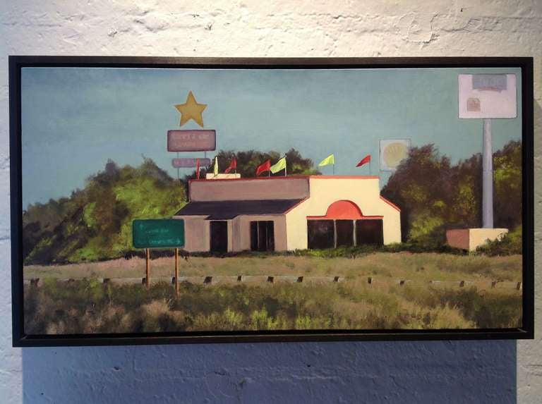 "Offramp" Oil on linen by California Artist Barrie Mottishaw