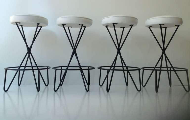 American Set of four Bar Stools designed by Paul Tuttle