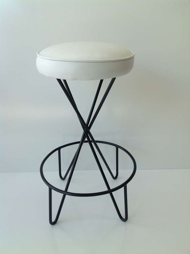 Set of four Bar Stools designed by Paul Tuttle In Excellent Condition In Palm Springs, CA