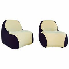Pair of "Blob" Chairs Designed by Karim Rashid