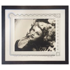 Photographie noir et blanc de Rita Hayworth par George Hurrell