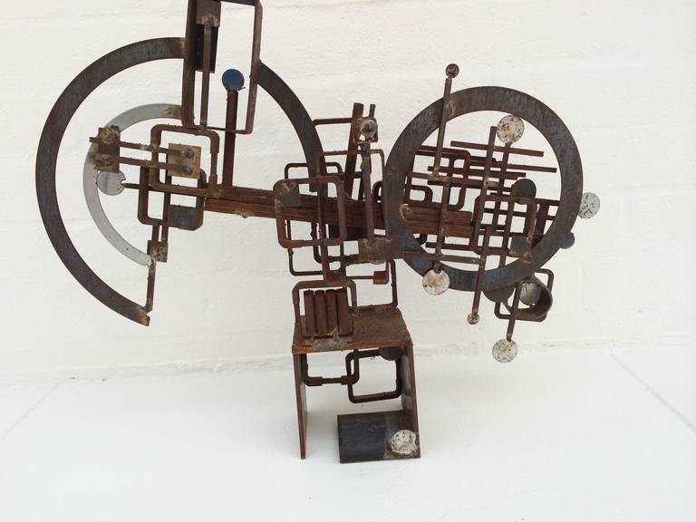 20th Century Brutalist Metal Sculpture by Frank Cota