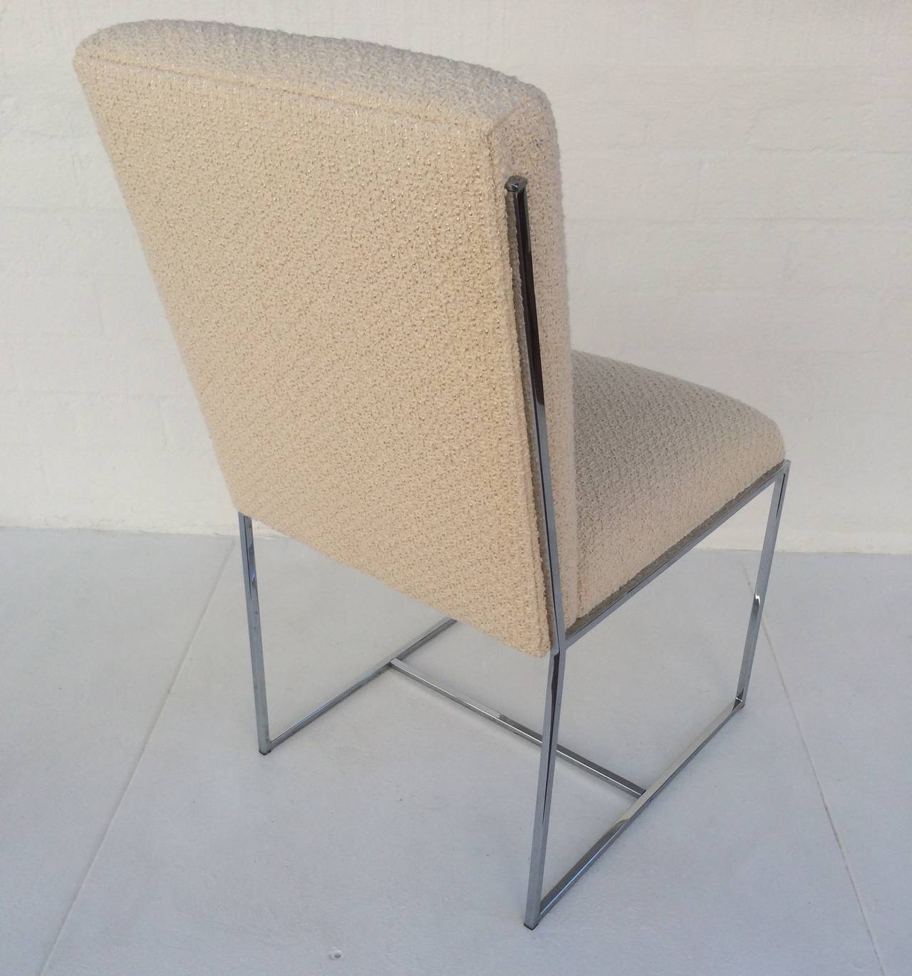Polished Set of Milo Baughman Dining Chairs