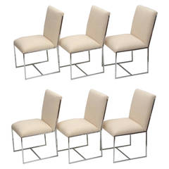 Set of Milo Baughman Dining Chairs