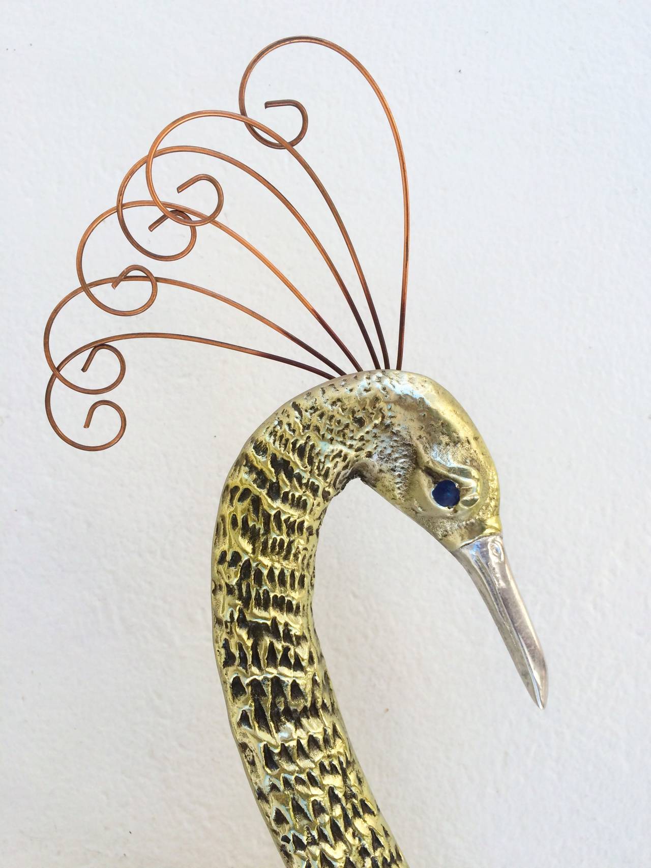 American Bird of Paradise Wall Sculpture by Curtis Jere