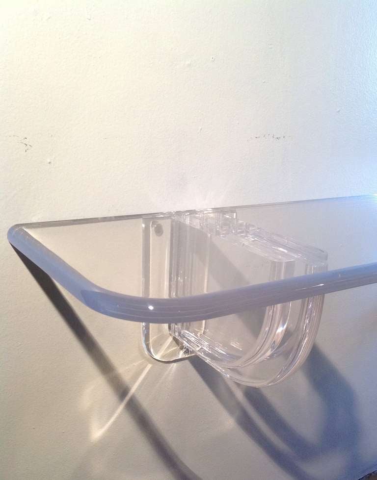 Mid-Century Modern Stunning 1970s Acrylic Shelf from a Palm Springs Estate done by Steve Chase