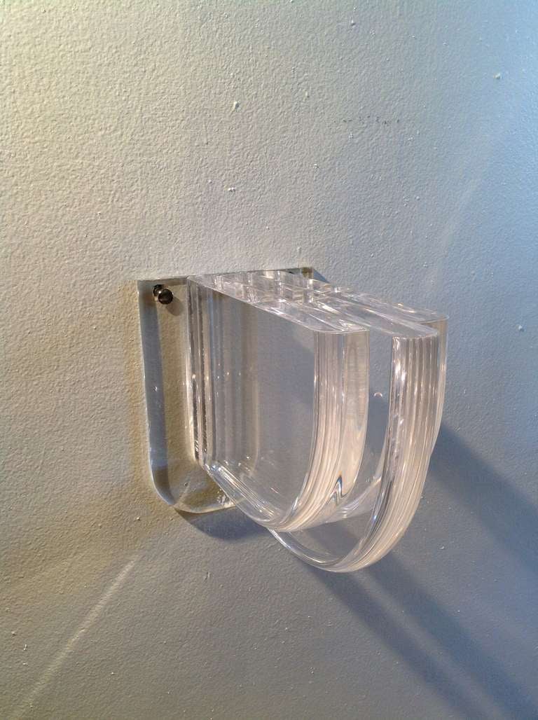 Stunning 1970s Acrylic Shelf from a Palm Springs Estate done by Steve Chase 2