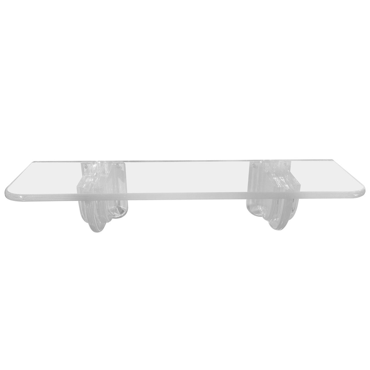 Stunning 1970s Acrylic Shelf from a Palm Springs Estate done by Steve Chase