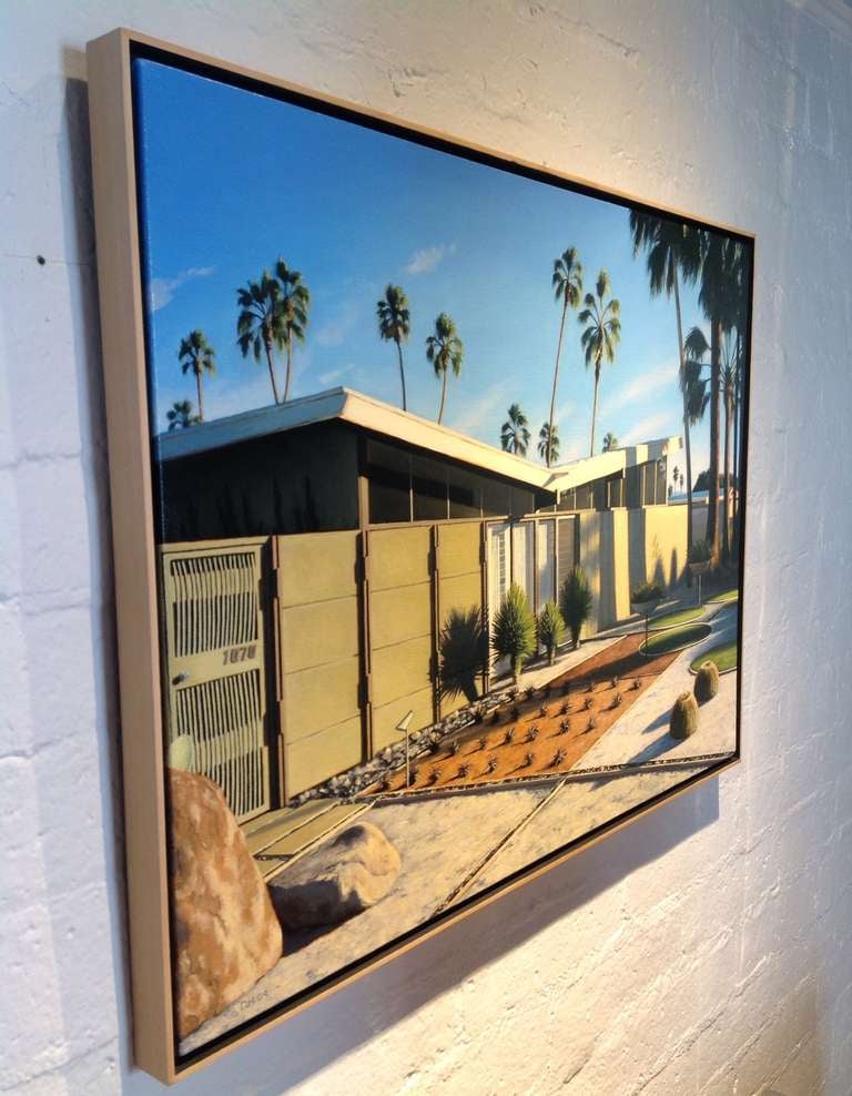 "Twin Palms" Oil on canvas by California Artist Danny Heller