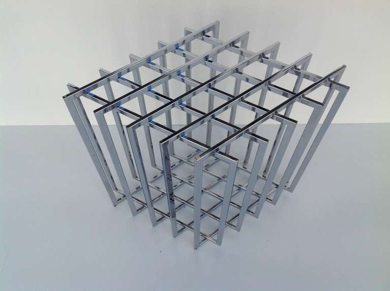 Sculptural Grid Table Base designed by Pierre Cardin 1