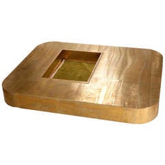 Gorgeous Custom Made Bronze Cocktail Table Designed by George Mathias