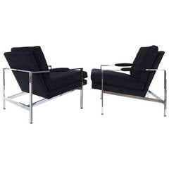 Pair of Milo Baughman Lounge Chairs for Thayer Coggin