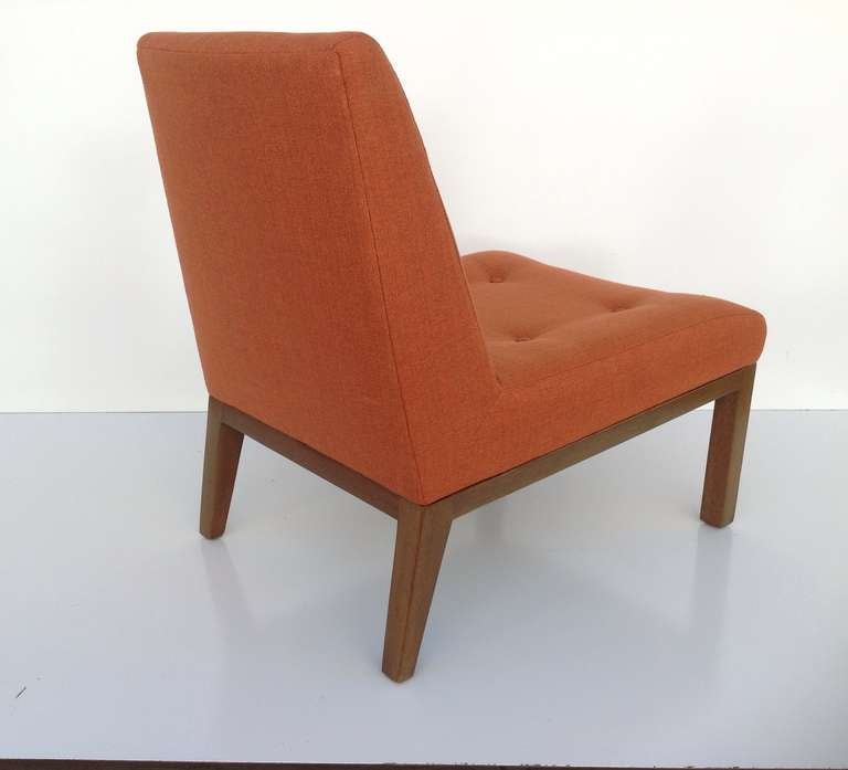 Silla Slipper de Edward Wormley para Dunbar Tela en venta