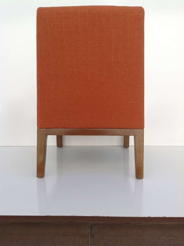 Silla Slipper de Edward Wormley para Dunbar mediados del siglo XX en venta