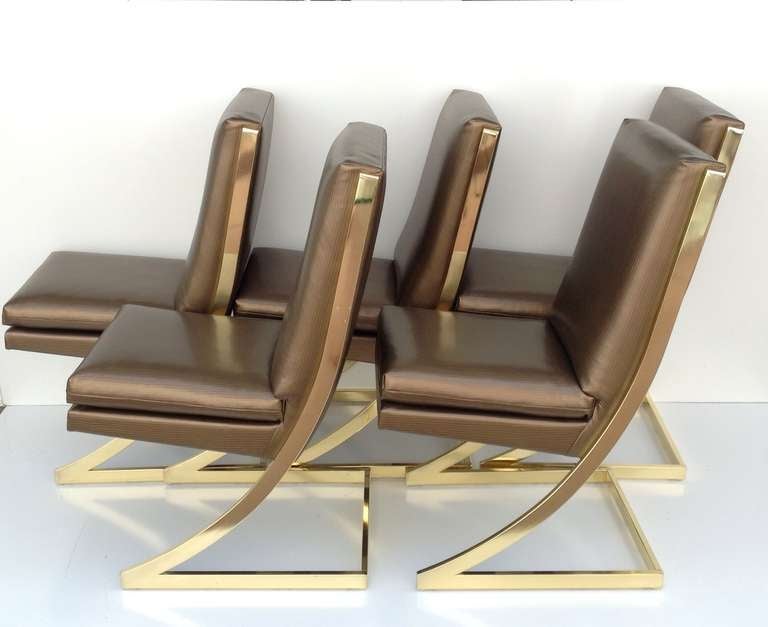 Set of six "Z" Chairs designed by Milo Baughman for DIA