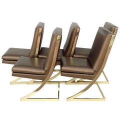 Set of six "Z" Chairs designed by Milo Baughman for DIA