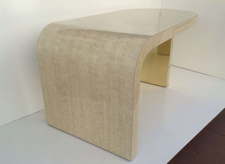 Minimalist Sculptural Desk designed by Milo Baughman for Thayer Coggin