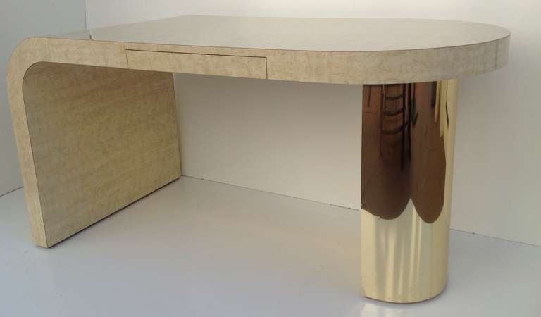 American Sculptural Desk designed by Milo Baughman for Thayer Coggin