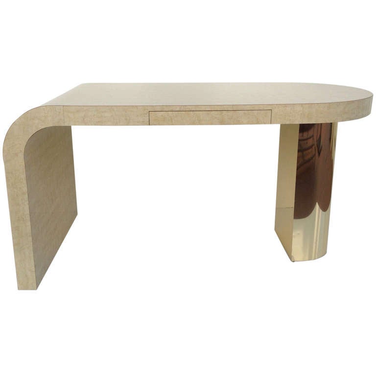 Sculptural Desk designed by Milo Baughman for Thayer Coggin at 1stdibs