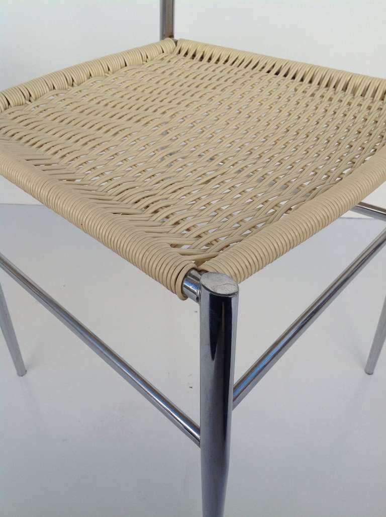 A Pair of Chrome Chairs Attributed to Gio Ponti 1