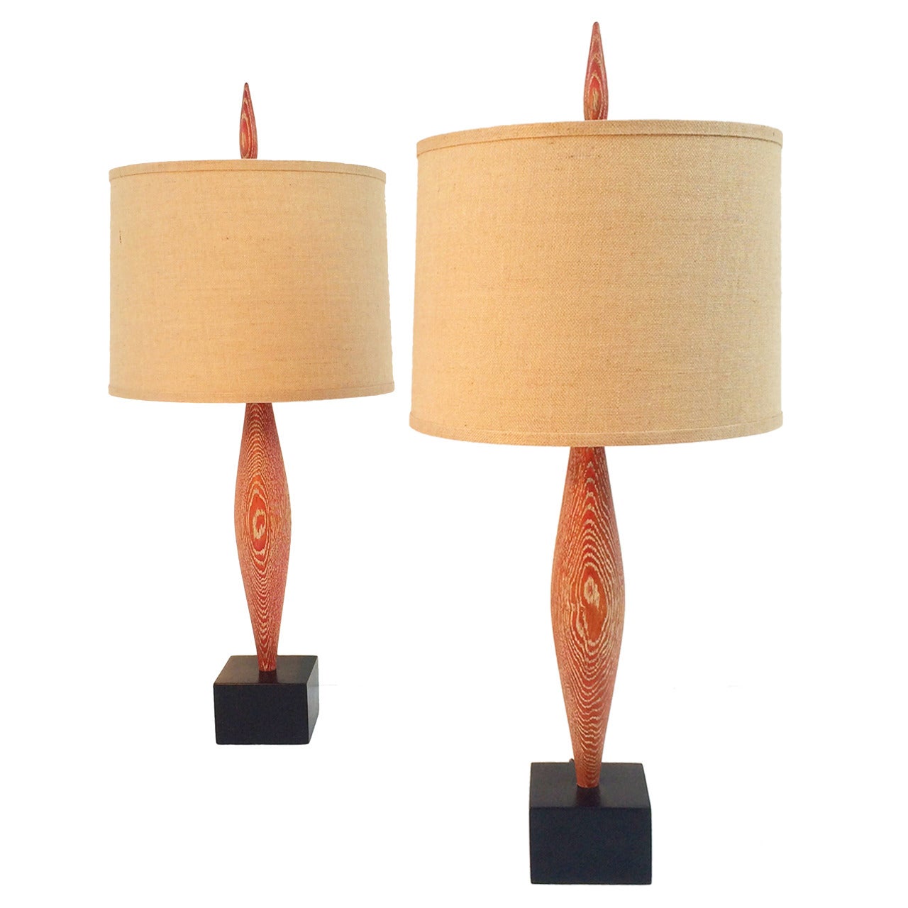 Pair of Yasha Heifetz lamps For Sale