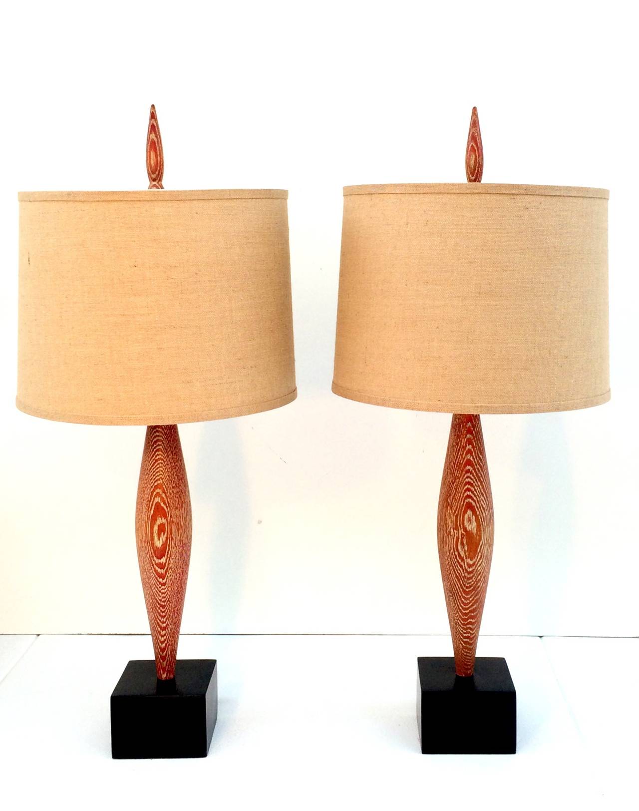 American Pair of Yasha Heifetz lamps For Sale