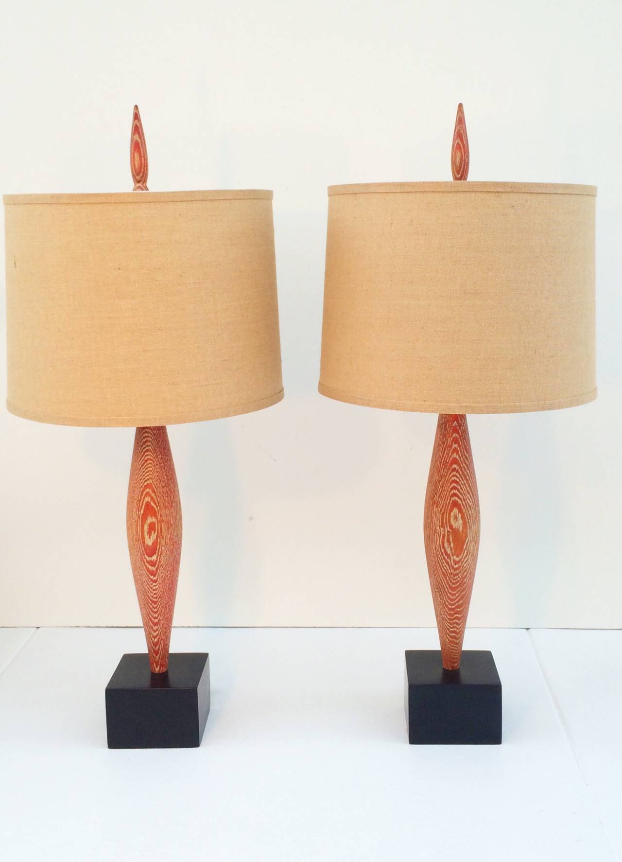 Pair of Yasha Heifetz lamps For Sale 3