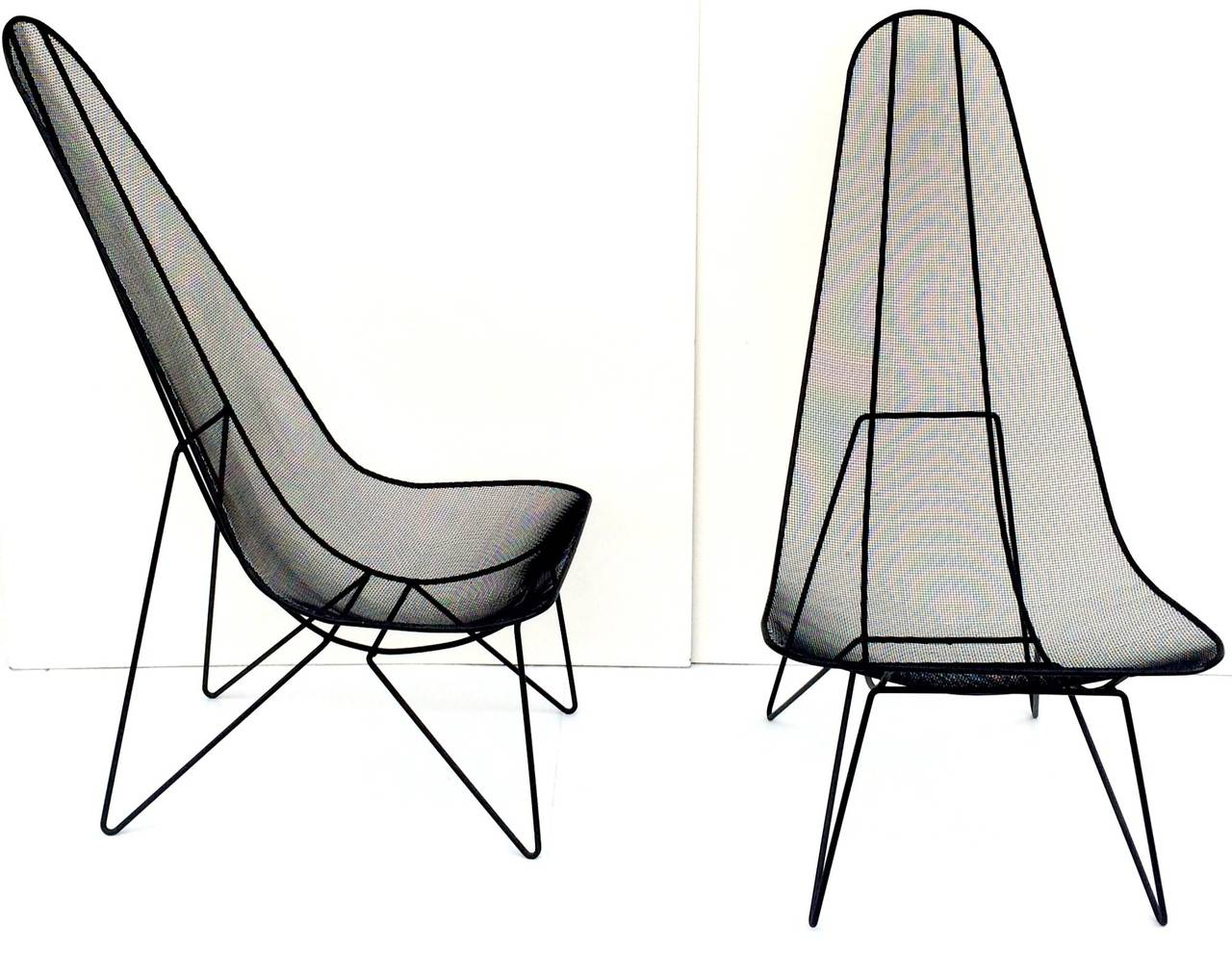 Mid-Century Modern Pair of Sol Bloom Scoop Chairs