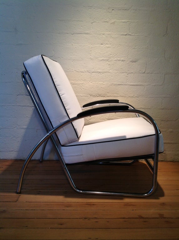 American An Art Deco lounge chair by Kem Weber