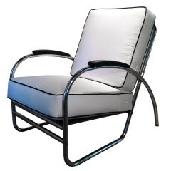 An Art Deco lounge chair by Kem Weber
