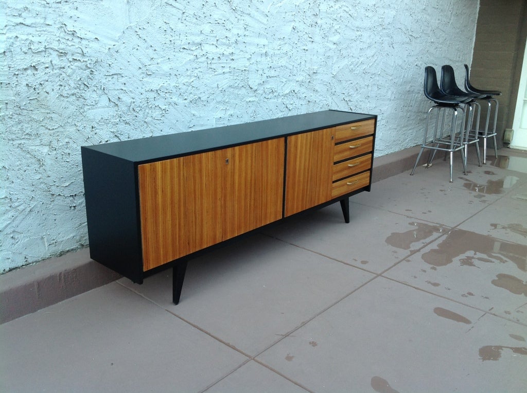 A stunning zebra wood credenza 2