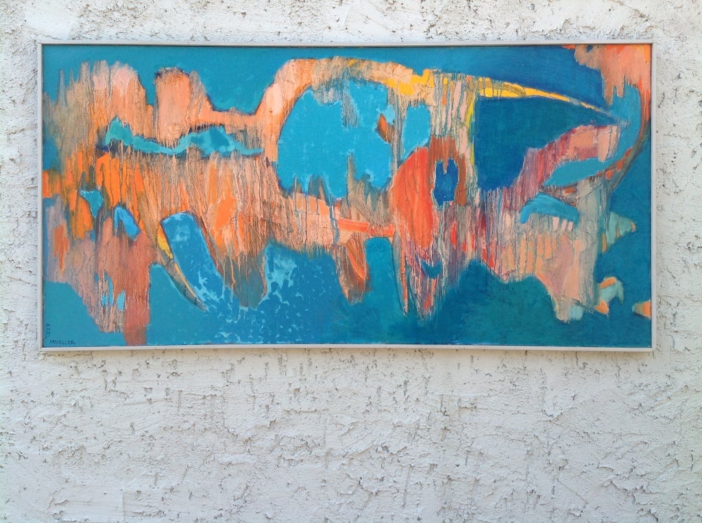 A painting by artist Karl Mueller