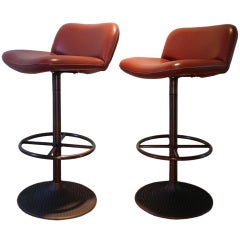 A pair of "Caribe" bar stools by Ilmari Tapiovaara