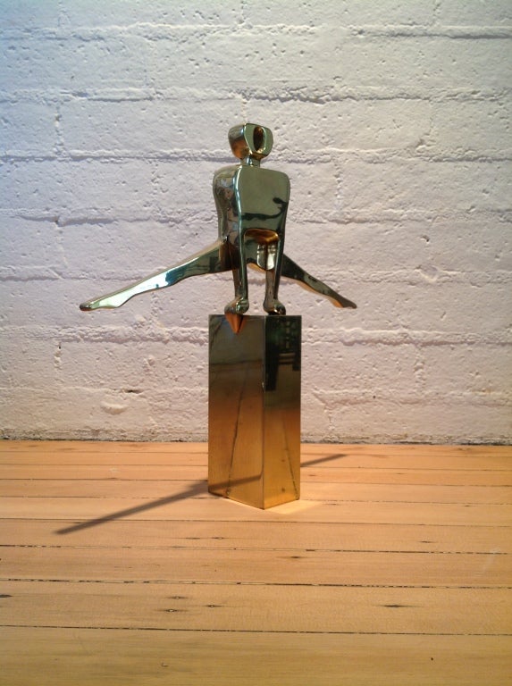 Late 20th Century Gymnast Sculpture by Dolbi Cashier