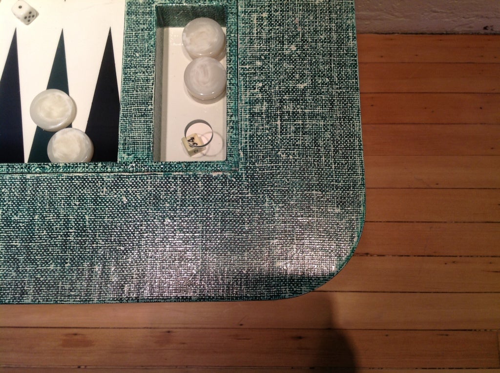 Wood Amazing backgammon table by Karl Springer