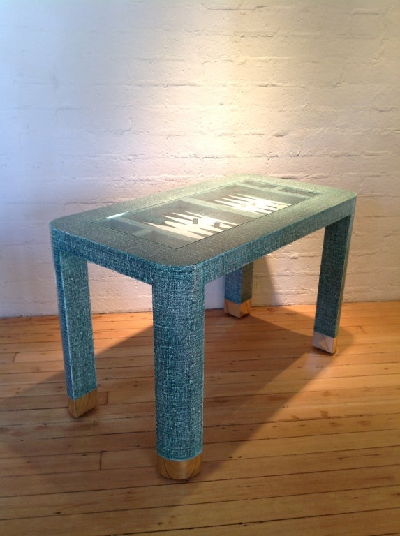 Amazing backgammon table by Karl Springer 1