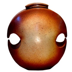 A monumental studio pottery vessel signed Hammer