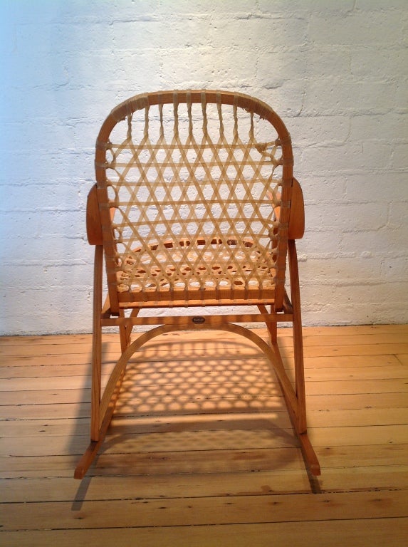 Late 20th Century Snow shoe rocker by Snocraft