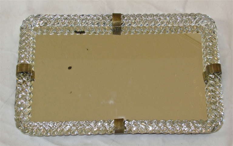 Murano Twisted Glass Rope Vanity Tray 5