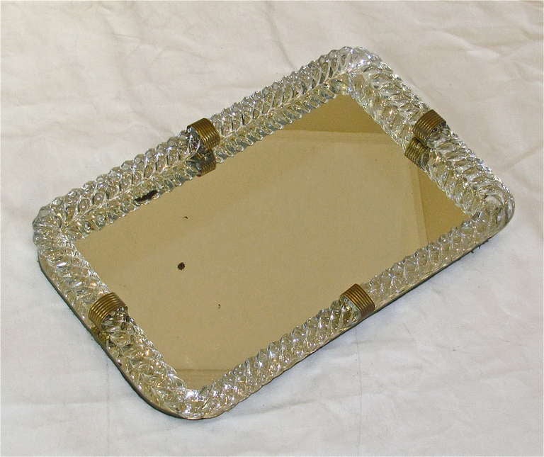 Murano Twisted Glass Rope Vanity Tray 1