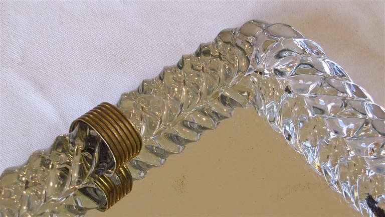 Murano Twisted Glass Rope Vanity Tray In Good Condition In Palm Springs, CA