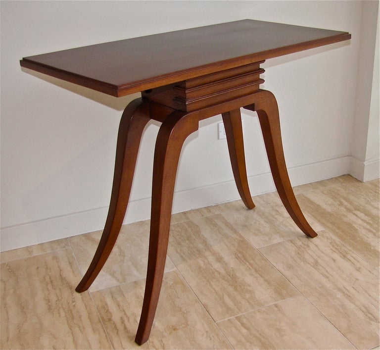 Mid-20th Century Pauk Frankl Asian Inspired Mahogany Console for Brown Saltman For Sale