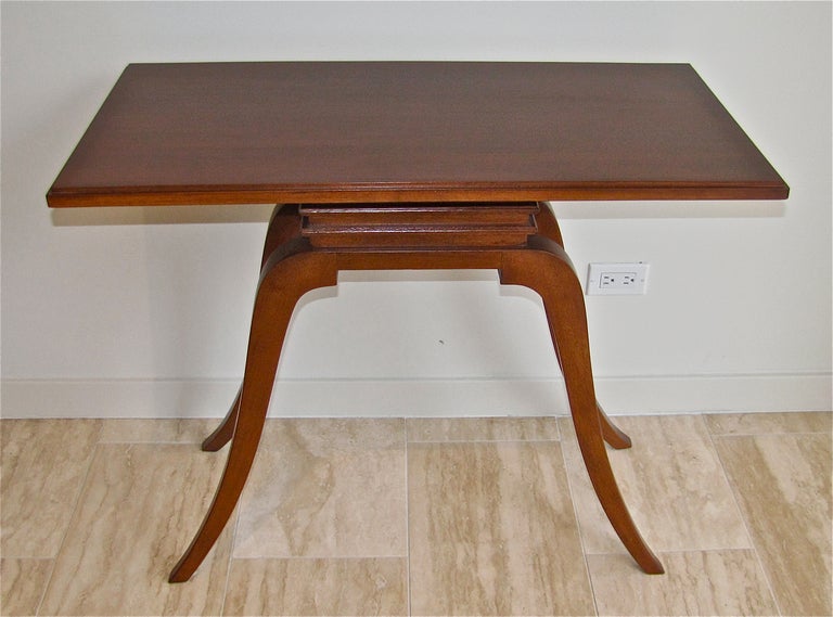 Pauk Frankl Asian Inspired Mahogany Console for Brown Saltman For Sale 2