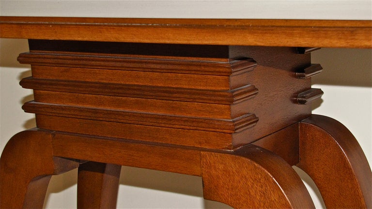 American Pauk Frankl Asian Inspired Mahogany Console for Brown Saltman For Sale