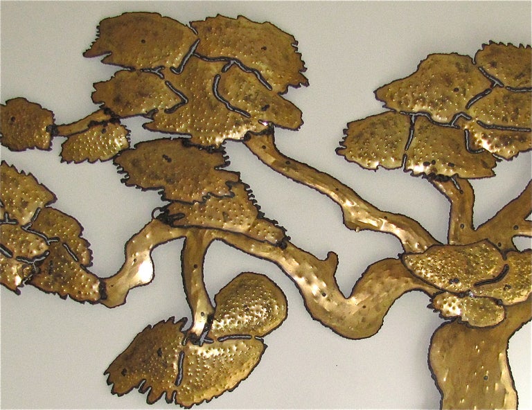 brass tree wall art