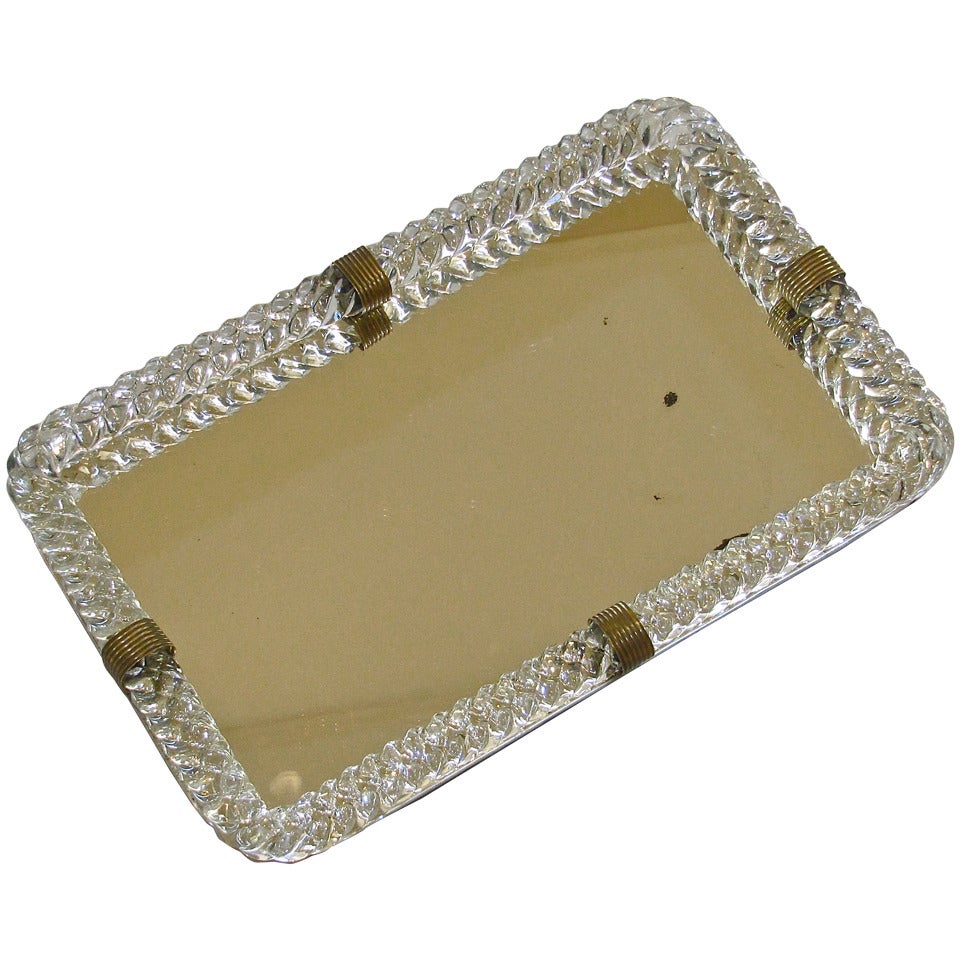 Murano Twisted Glass Rope Vanity Tray