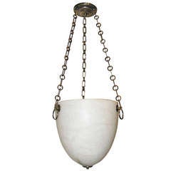 Directoire Style French Alabaster Ceiling Pendant Light